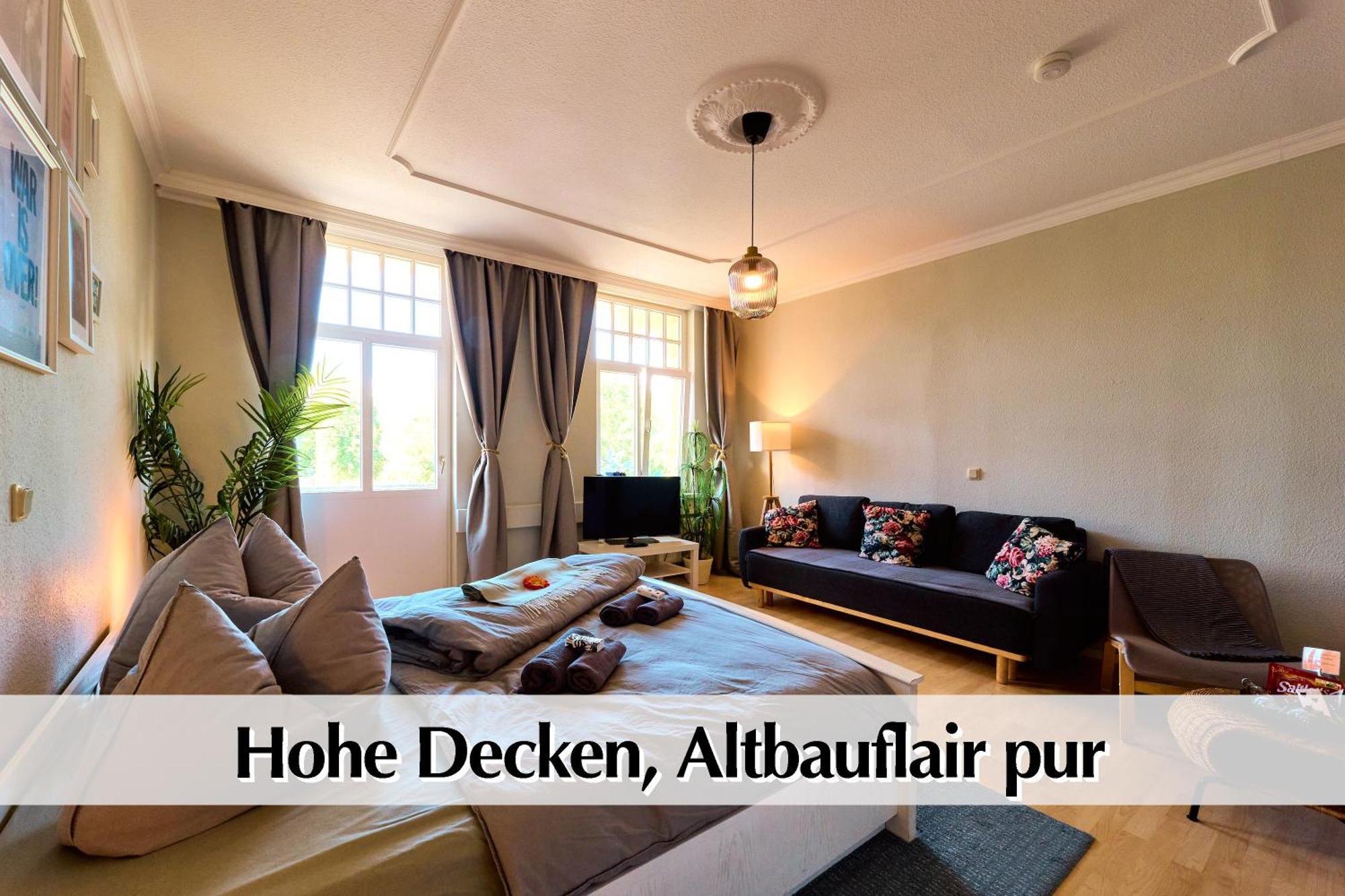 12 Fewos Im Jugendstilhaus Mit Aufzug, Terrasse, Kingsize-Bett, Smart-Tv, Etc Эрфурт Номер фото
