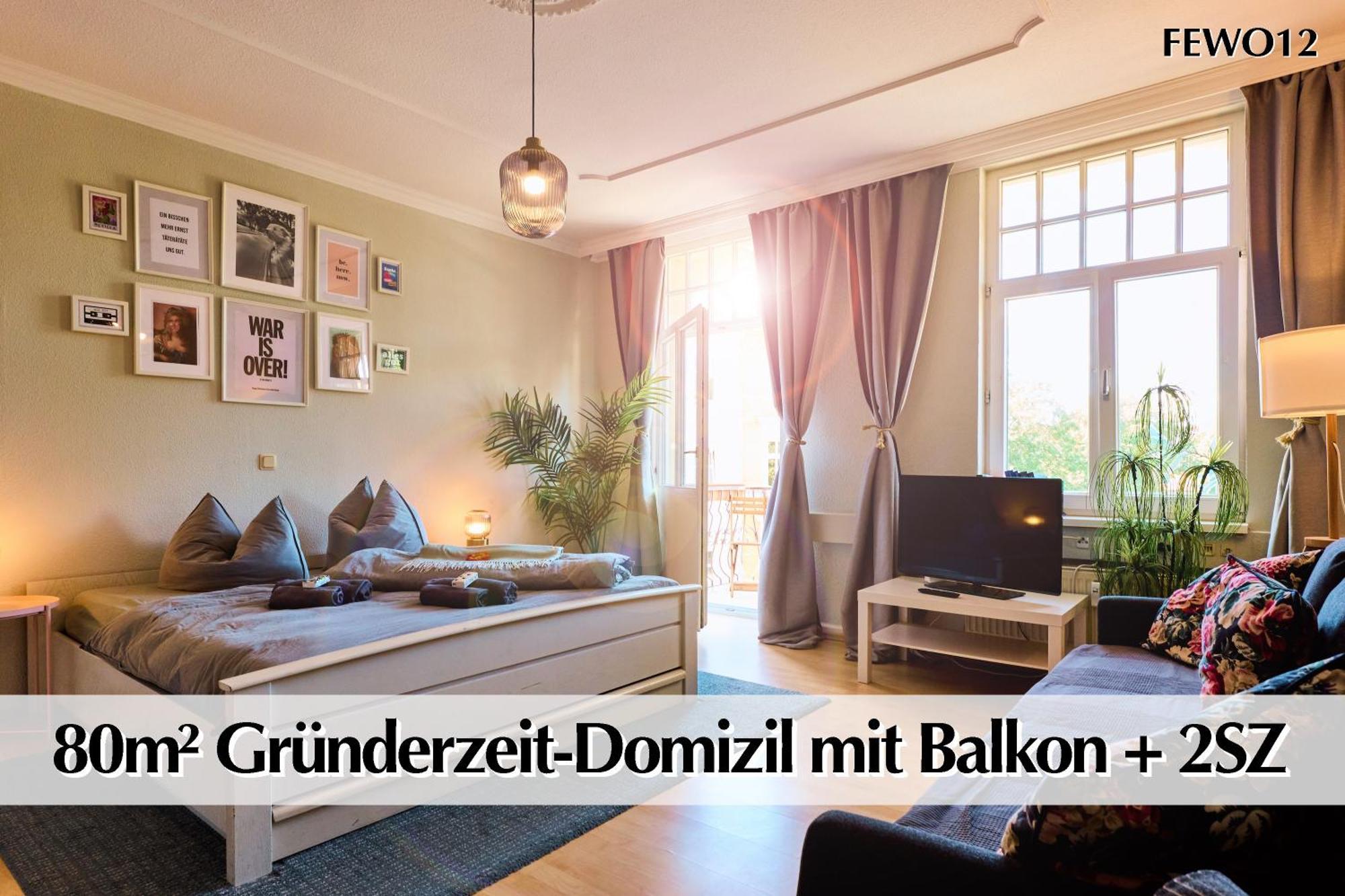 12 Fewos Im Jugendstilhaus Mit Aufzug, Terrasse, Kingsize-Bett, Smart-Tv, Etc Эрфурт Экстерьер фото