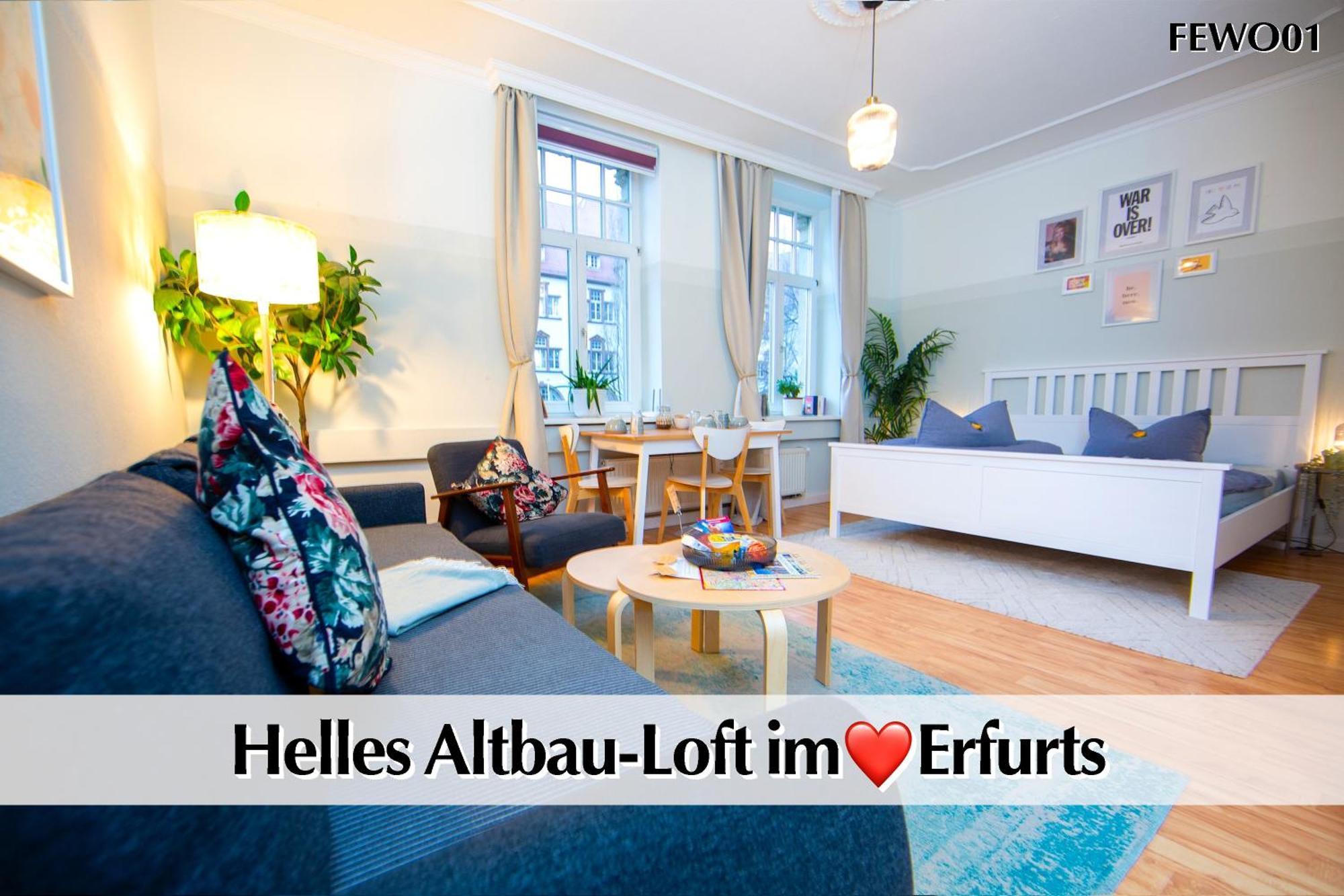 12 Fewos Im Jugendstilhaus Mit Aufzug, Terrasse, Kingsize-Bett, Smart-Tv, Etc Эрфурт Экстерьер фото